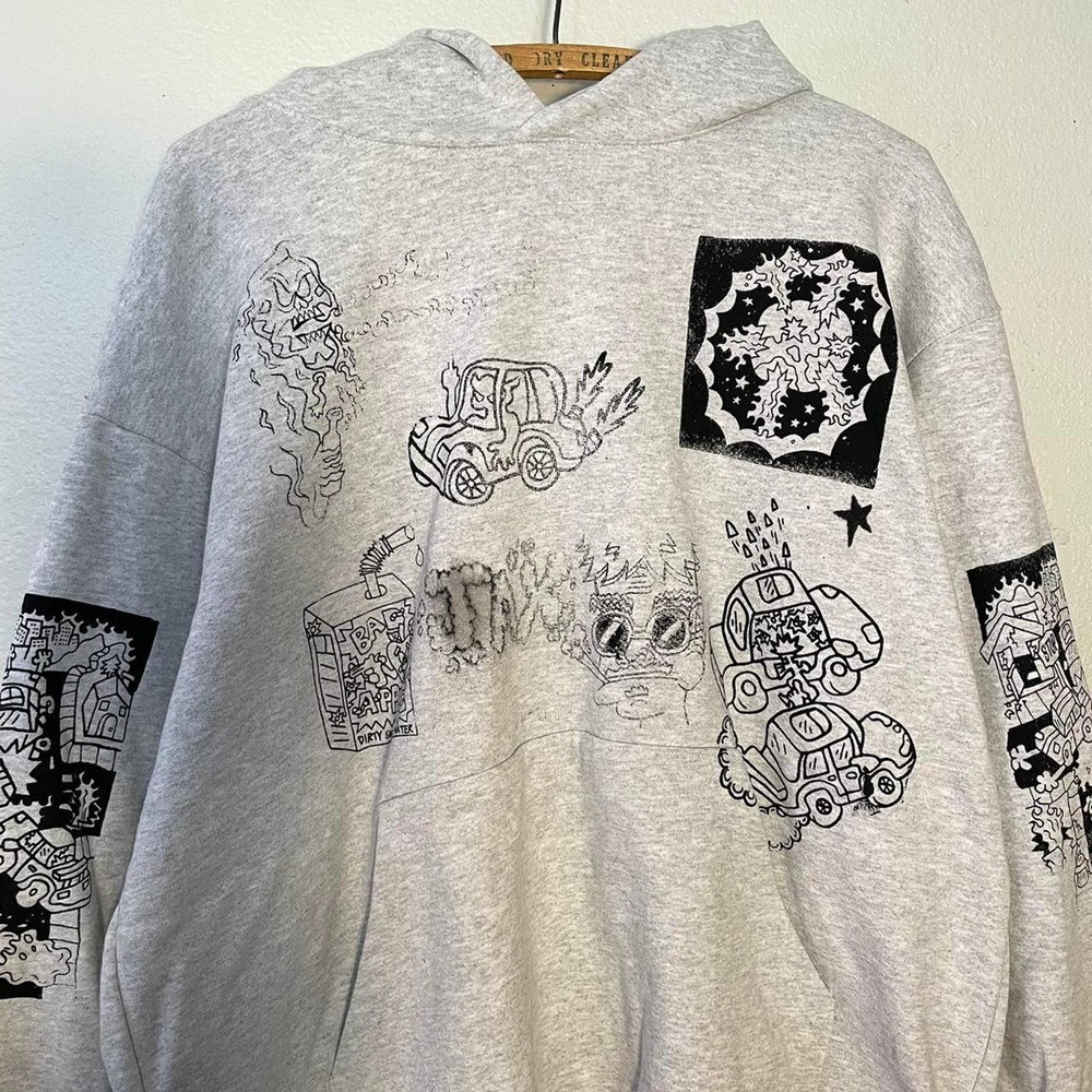 Custom 1 of 1 test print art hoodie